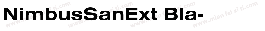 NimbusSanExt Bla字体转换